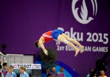 İdman gimnastikası üzrə fərdi çoxnövçülük yarışlarının finalı keçirilir (FOTO)