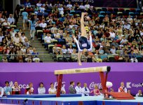 İdman gimnastikası üzrə fərdi çoxnövçülük yarışlarının finalı keçirilir (FOTO)