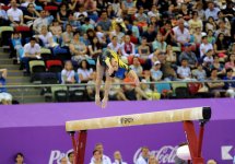 İdman gimnastikası üzrə fərdi çoxnövçülük yarışlarının finalı keçirilir (FOTO)