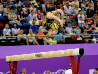 İdman gimnastikası üzrə fərdi çoxnövçülük yarışlarının finalı keçirilir (FOTO)