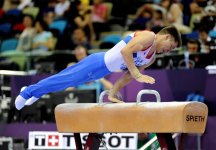 İdman gimnastikası üzrə fərdi çoxnövçülük yarışlarının finalı keçirilir (FOTO)