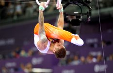 İdman gimnastikası üzrə fərdi çoxnövçülük yarışlarının finalı keçirilir (FOTO)