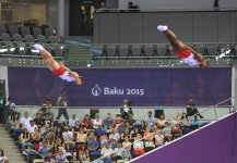 Aerobika və batut gimnastikası üzrə təsnifat yarışlarının növbəti mərhələsi keçirilir (FOTO)