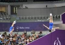 Aerobika və batut gimnastikası üzrə təsnifat yarışlarının növbəti mərhələsi keçirilir (FOTO)