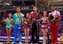 Rusiyalı gimnastlar I Avropa Oyunlarında birinci oldular (FOTO)