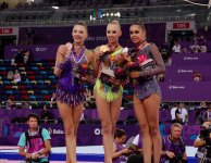 Rusiya bədii gimnastika yarışlarında iki medal qazandı (FOTO)
