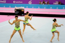 Akrobatika gimnastikası üzrə qadınlar arasında çoxnövçülük yarışlarının final mərhələsi başlayıb (FOTO)