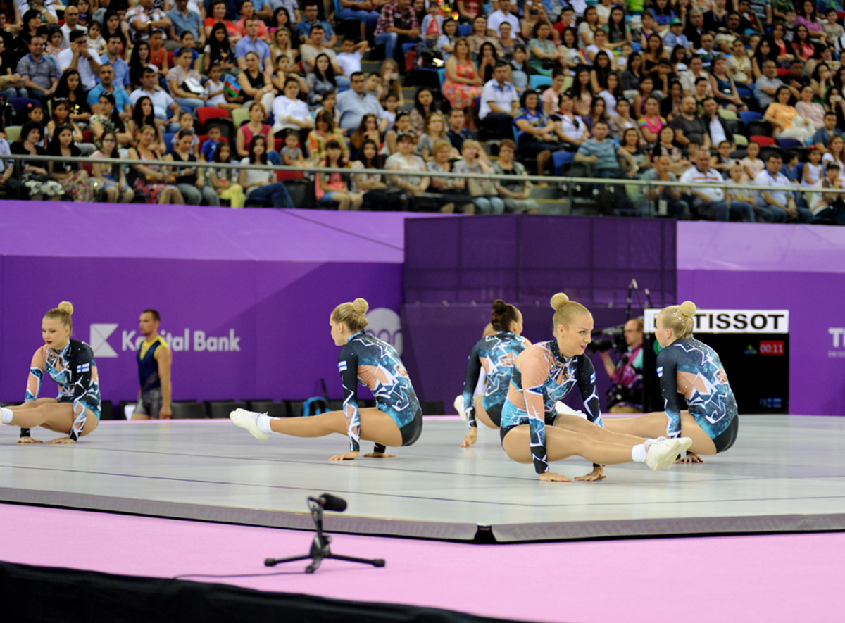 Aerobika və batut gimnastikası üzrə təsnifat yarışlarının növbəti mərhələsi keçirilir (FOTO)