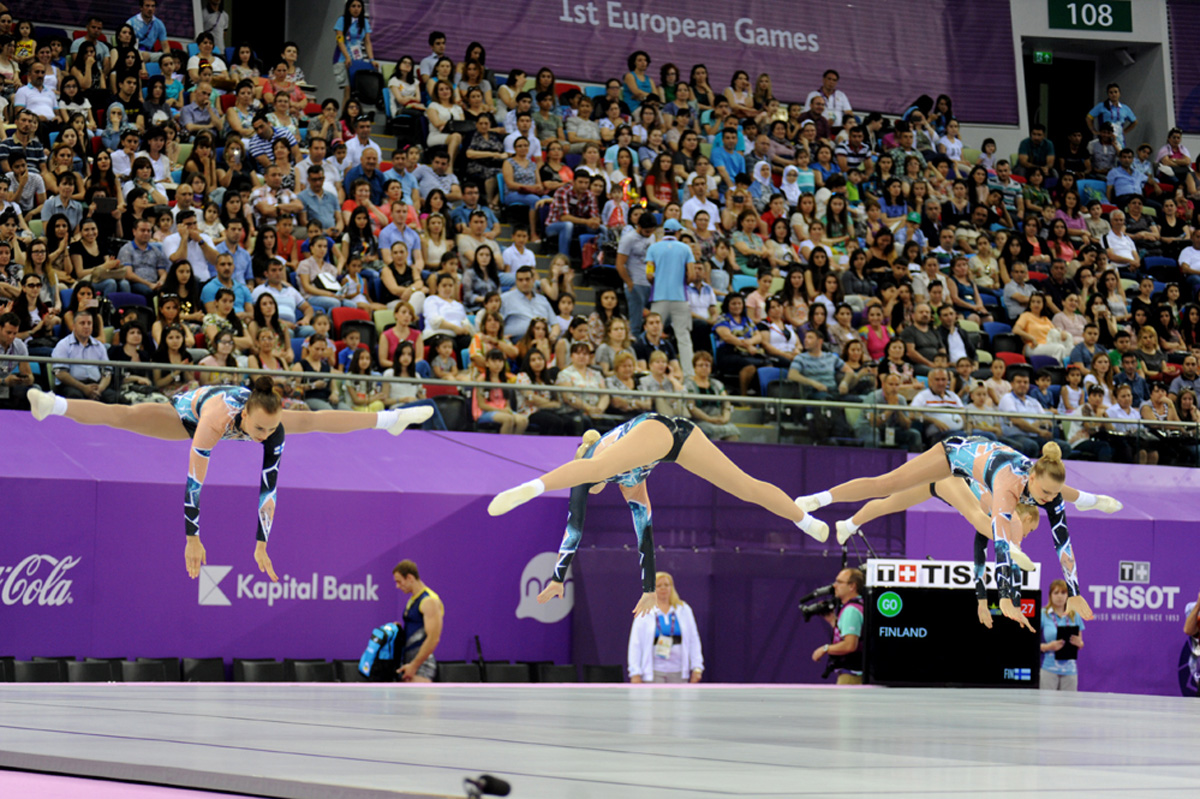 Aerobika və batut gimnastikası üzrə təsnifat yarışlarının növbəti mərhələsi keçirilir (FOTO)