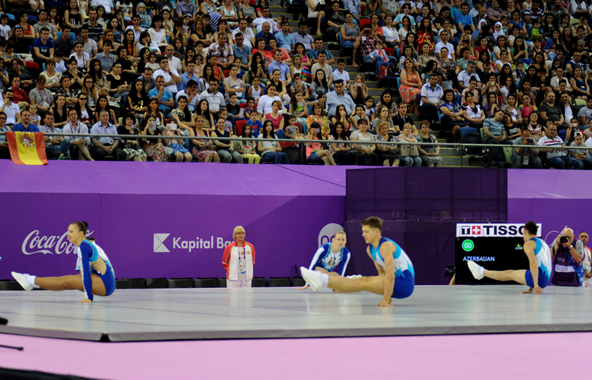 Aerobika və batut gimnastikası üzrə təsnifat yarışlarının növbəti mərhələsi keçirilir (FOTO)