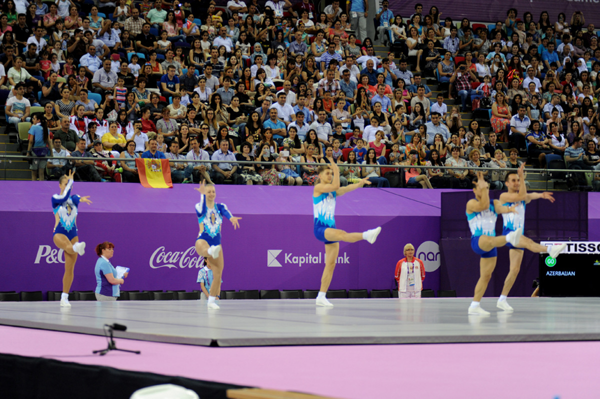 Aerobika və batut gimnastikası üzrə təsnifat yarışlarının növbəti mərhələsi keçirilir (FOTO)