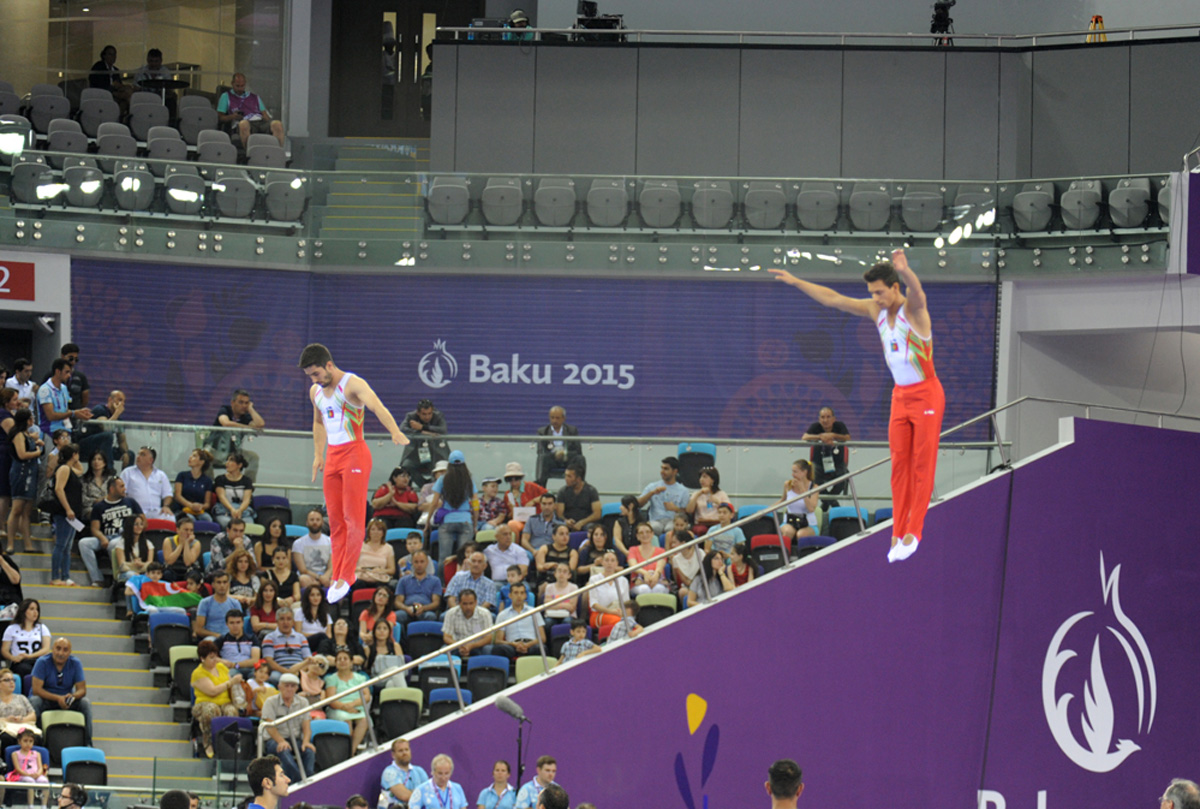 Aerobika və batut gimnastikası üzrə təsnifat yarışlarının növbəti mərhələsi keçirilir (FOTO)