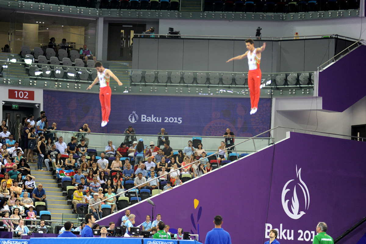 Azərbaycan idmançıları batut gimnastikasında qızıl medal uğrunda mübarizə aparırlar
