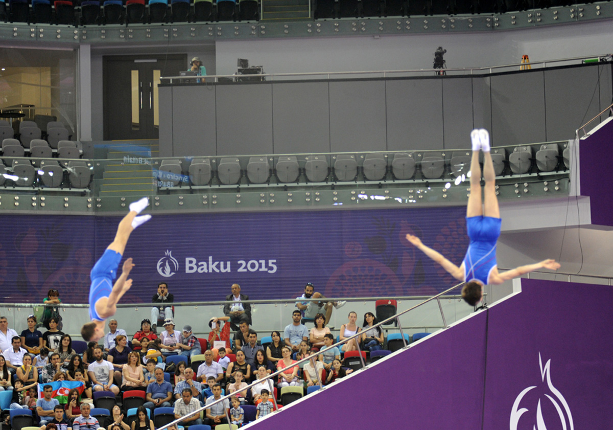 Aerobika və batut gimnastikası üzrə təsnifat yarışlarının növbəti mərhələsi keçirilir (FOTO)
