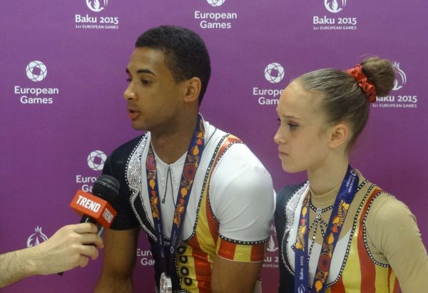 Belçikalı gimnast: Azərbaycanda gimnastikanın inkişafı üçün yaxşı şərait var (FOTO)