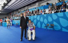 Prezident İlham Əliyev Avropa Oyunlarında qalib gələn taekvandoçuların mükafatlandırma mərasimində iştirak edib (FOTO, VİDEO)