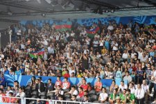 Prezident İlham Əliyev Avropa Oyunlarında qalib gələn taekvandoçuların mükafatlandırma mərasimində iştirak edib (FOTO, VİDEO)