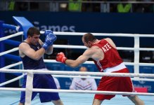 Mehriban Əliyeva Azərbaycan boksçusu Məhəmmədrəsul Məcidovun döyüşünə baxıb (FOTO)