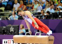 Azərbaycan gimnastı gümüş medal qazandı (FOTO)