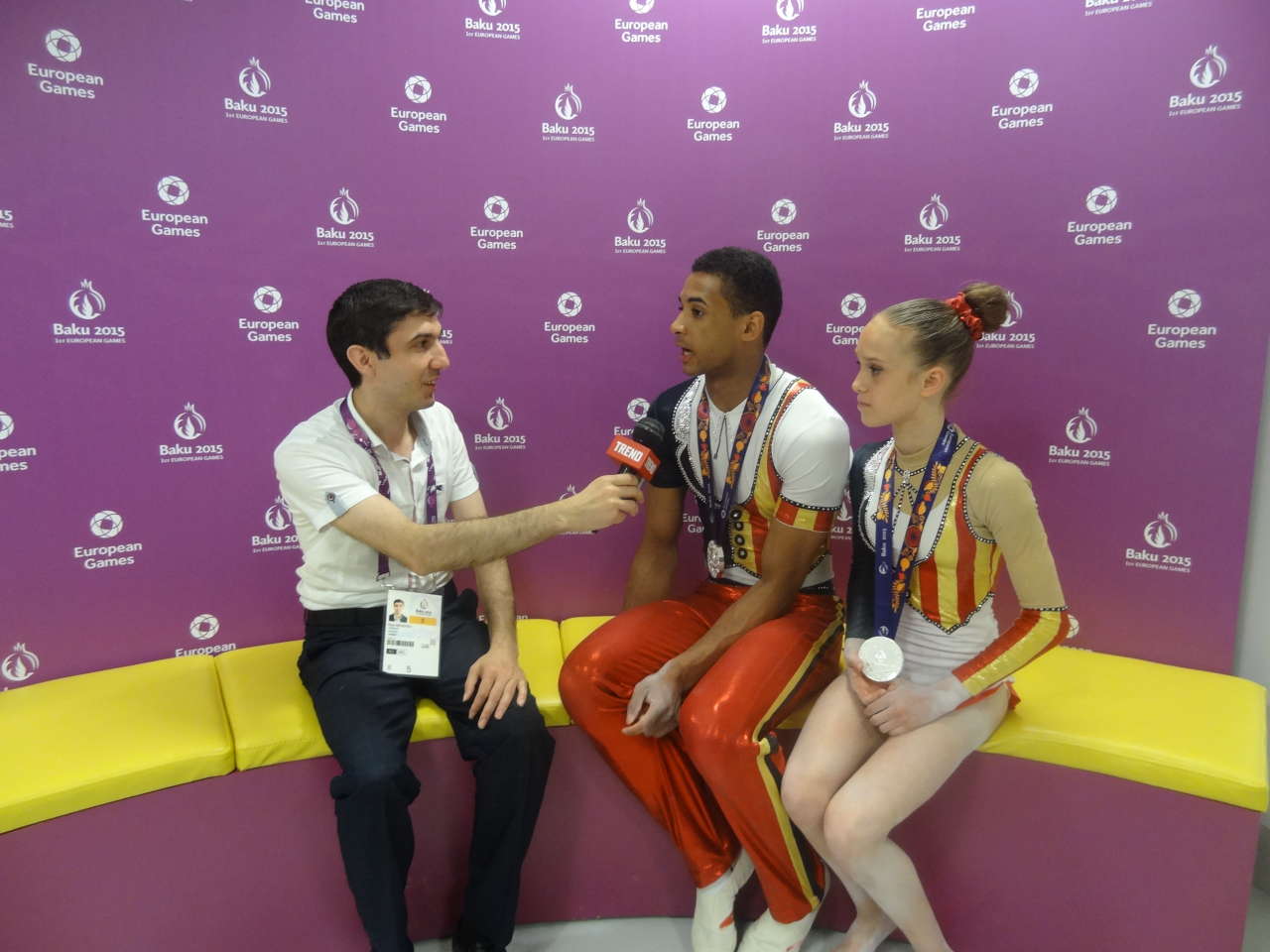 Belçikalı gimnast: Azərbaycanda gimnastikanın inkişafı üçün yaxşı şərait var (FOTO)