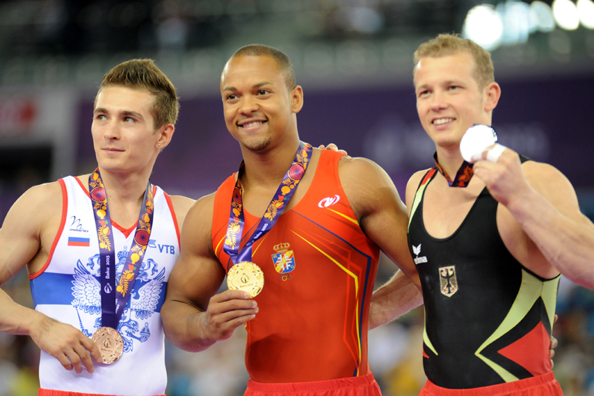İspaniyalı gimnast I Avropa Oyunlarında idman gimnastikasında birinci oldu (FOTO)