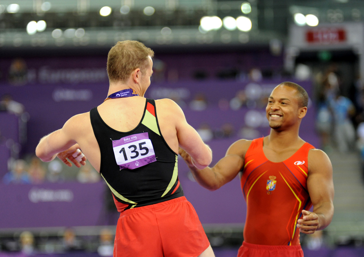İspaniyalı gimnast I Avropa Oyunlarında idman gimnastikasında birinci oldu (FOTO)