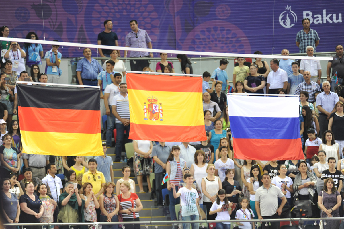 İspaniyalı gimnast I Avropa Oyunlarında idman gimnastikasında birinci oldu (FOTO)