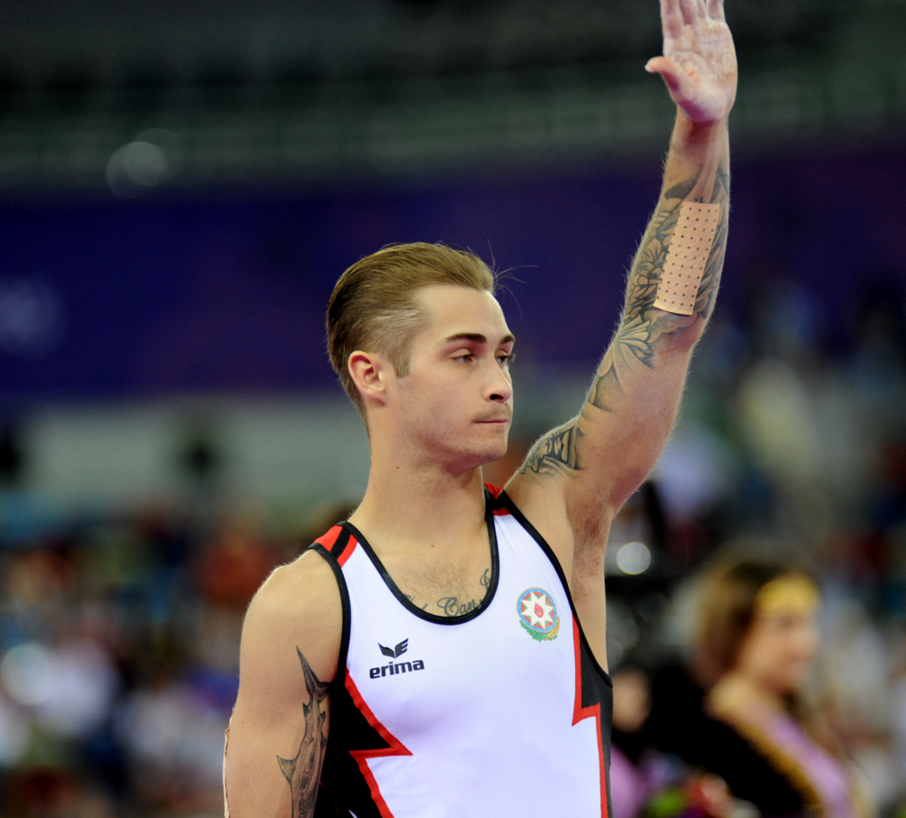 Azərbaycan gimnastı Avropa Oyunlarında dayaqla tullanmada bürünc medal qazandı