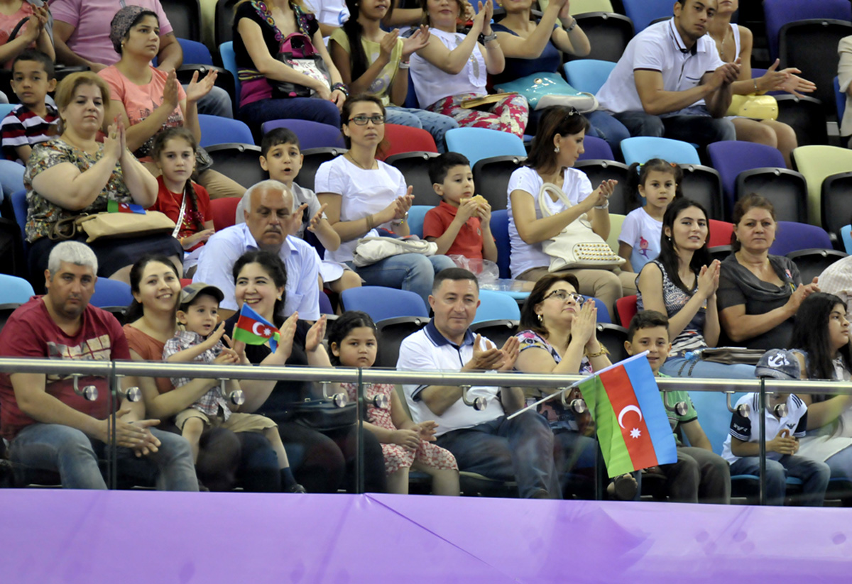 Avropa Oyunları çərçivəsində aerobika gimnastikası üzrə final yarışları start götürüb (FOTO)