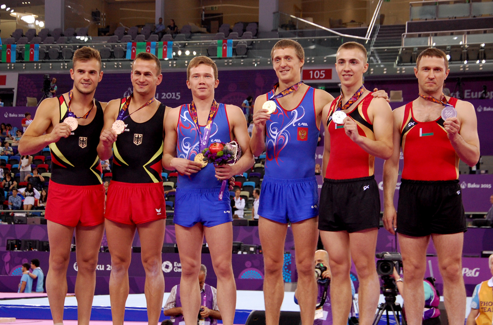 Avropa Oyunları çərçivəsində aerobika gimnastikası üzrə final yarışları start götürüb (FOTO)