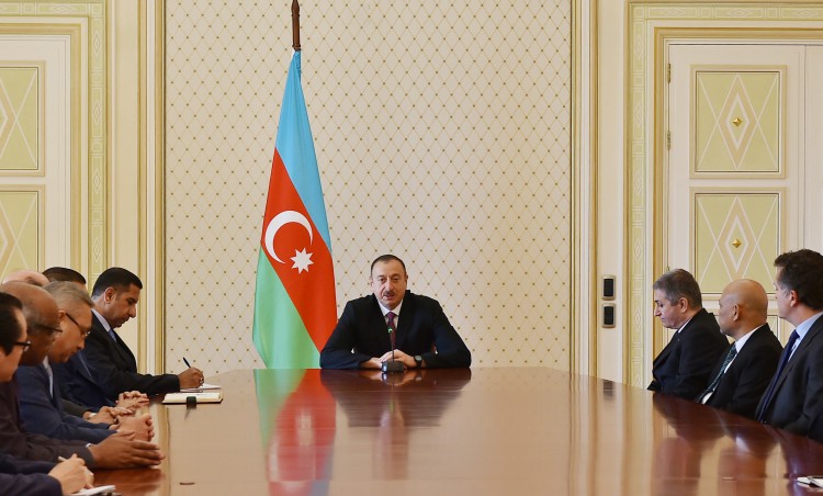 İlham Əliyev Ramazan ayı münasibətilə müsəlman ölkələrinin Azərbaycandakı səfirlərini qəbul edib (FOTO)