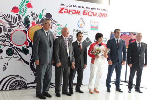 MOK-da azərbaycanlı samboçularla görüş keçirilib (FOTO)