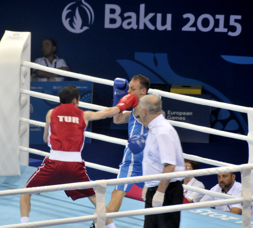 Daha bir boksçumuz Avropa Oyunlarında yarımfinalda (FOTO)