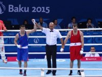 Daha bir kişi boksçumuz yarımfinala vəsiqə əldə etdi (FOTO)