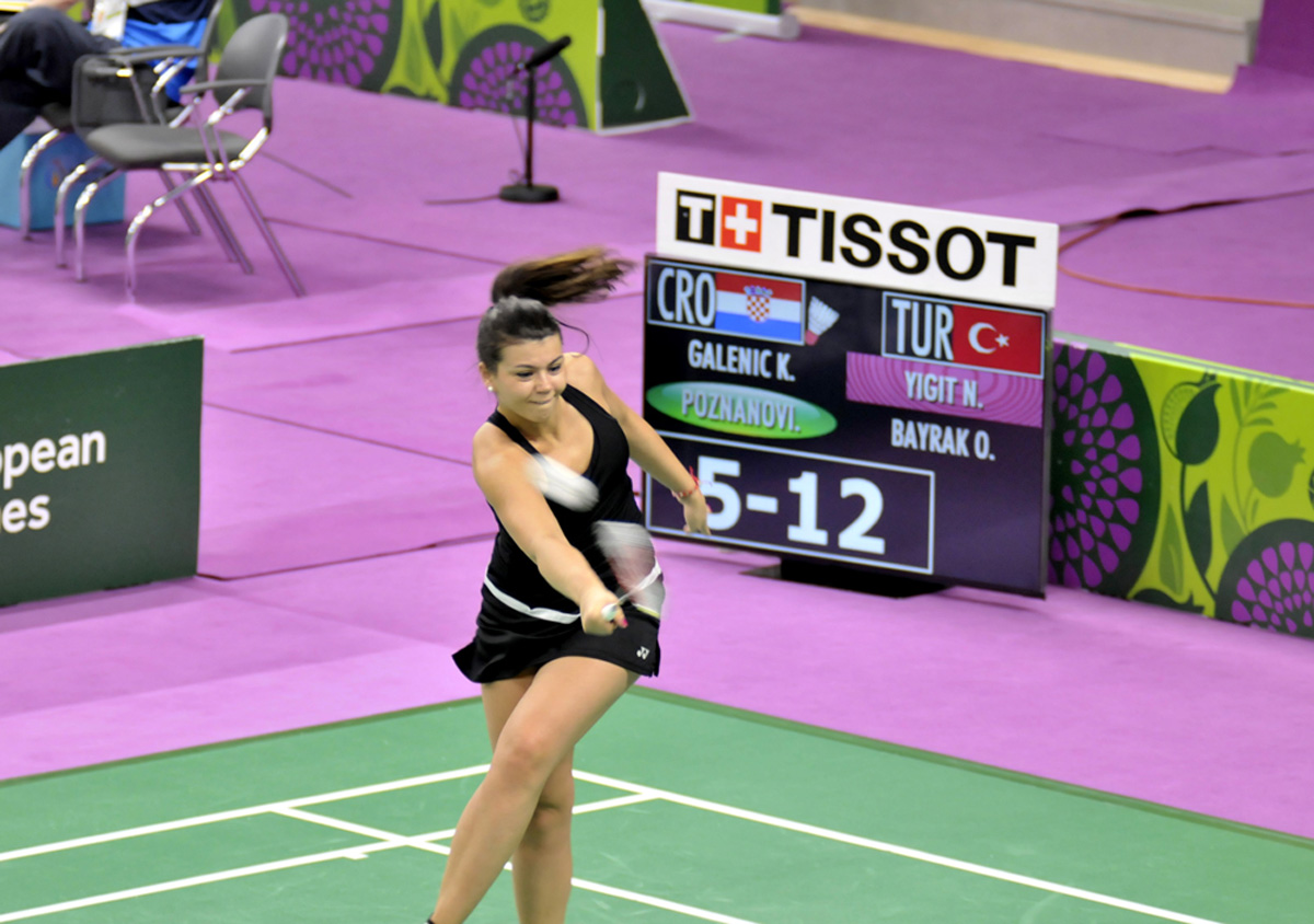 Avropa Oyunlarında badminton yarışları davam edir