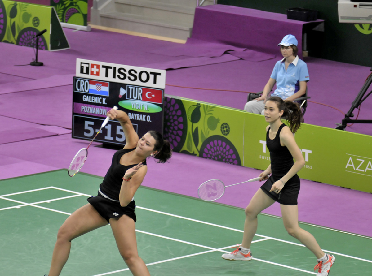 Avropa Oyunlarında badminton yarışları davam edir