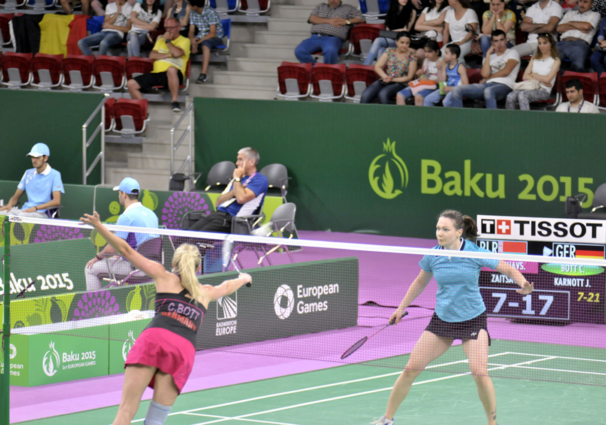 Avropa Oyunlarında badminton yarışları davam edir