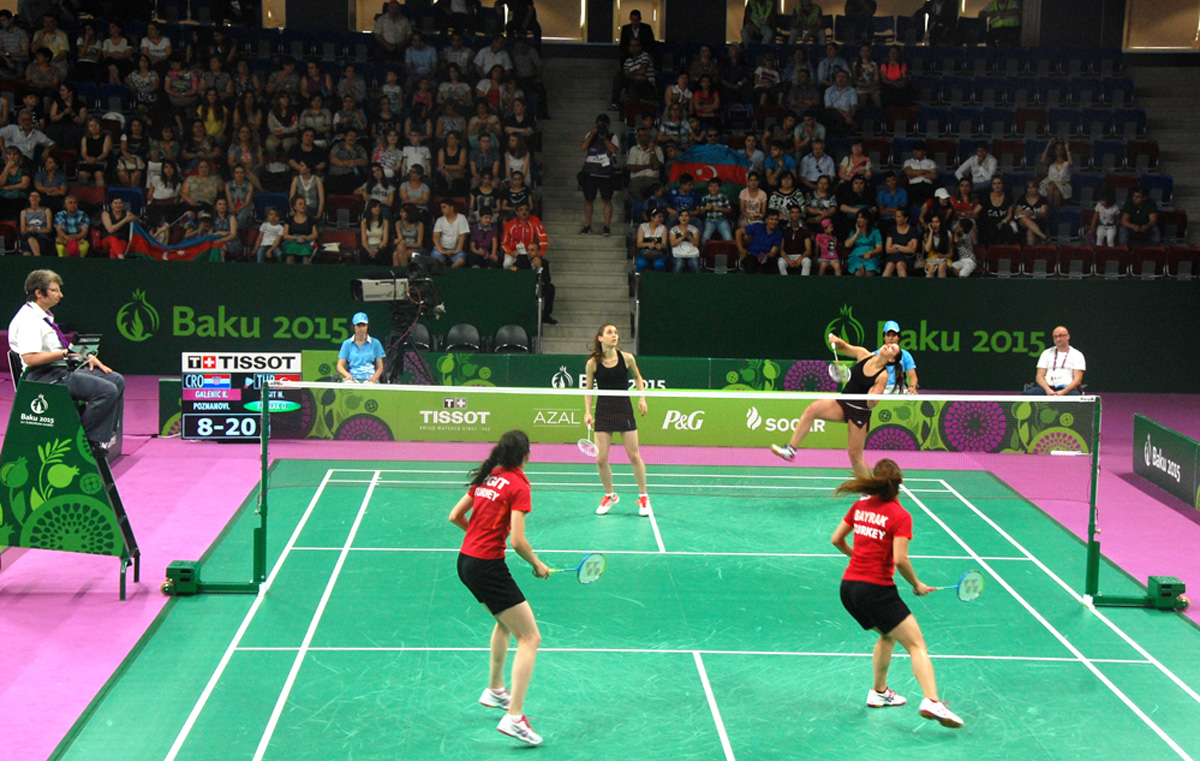 Avropa Oyunlarında badminton yarışları davam edir