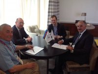Beynəlxalq Paralmpiya Komitəsinin vitse-prezidenti Avropa Oyunlarında yarışacaq paralimpiyaçı cüdocularla görüşüb (FOTO)