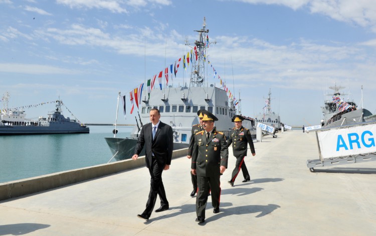 Prezident İlham Əliyev Hərbi Dəniz Qüvvələri yeni bazasının açılışında iştirak edib (FOTO)