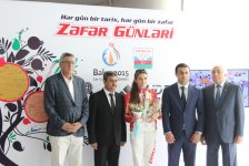 Avropa Oyunlarında medal qazanmış idmançılarımız Silahlı Qüvvələr Gününü qeyd ediblər (FOTO)