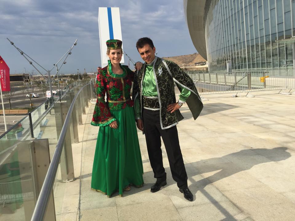 "Eurosport" və SKY TV-nin aparıcısı Azərbaycanın milli geyimində (FOTO)