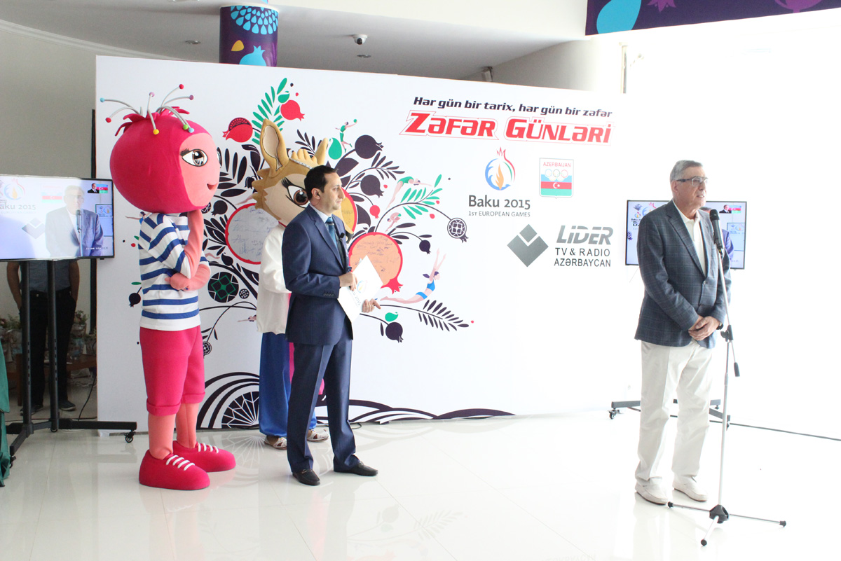 Avropa Oyunlarında medal qazanmış idmançılarımız Silahlı Qüvvələr Gününü qeyd ediblər (FOTO)