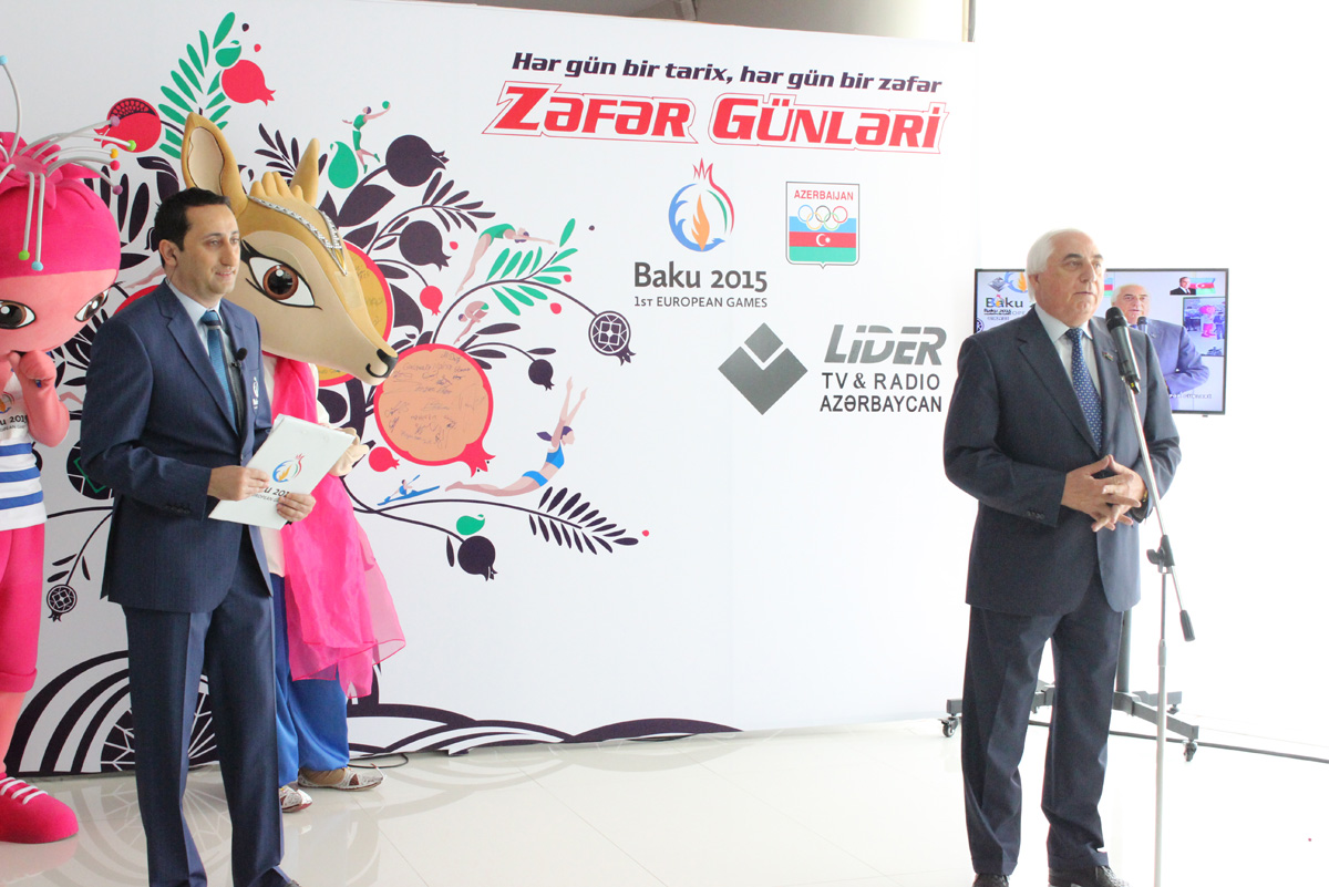 Avropa Oyunlarında medal qazanmış idmançılarımız Silahlı Qüvvələr Gününü qeyd ediblər (FOTO)