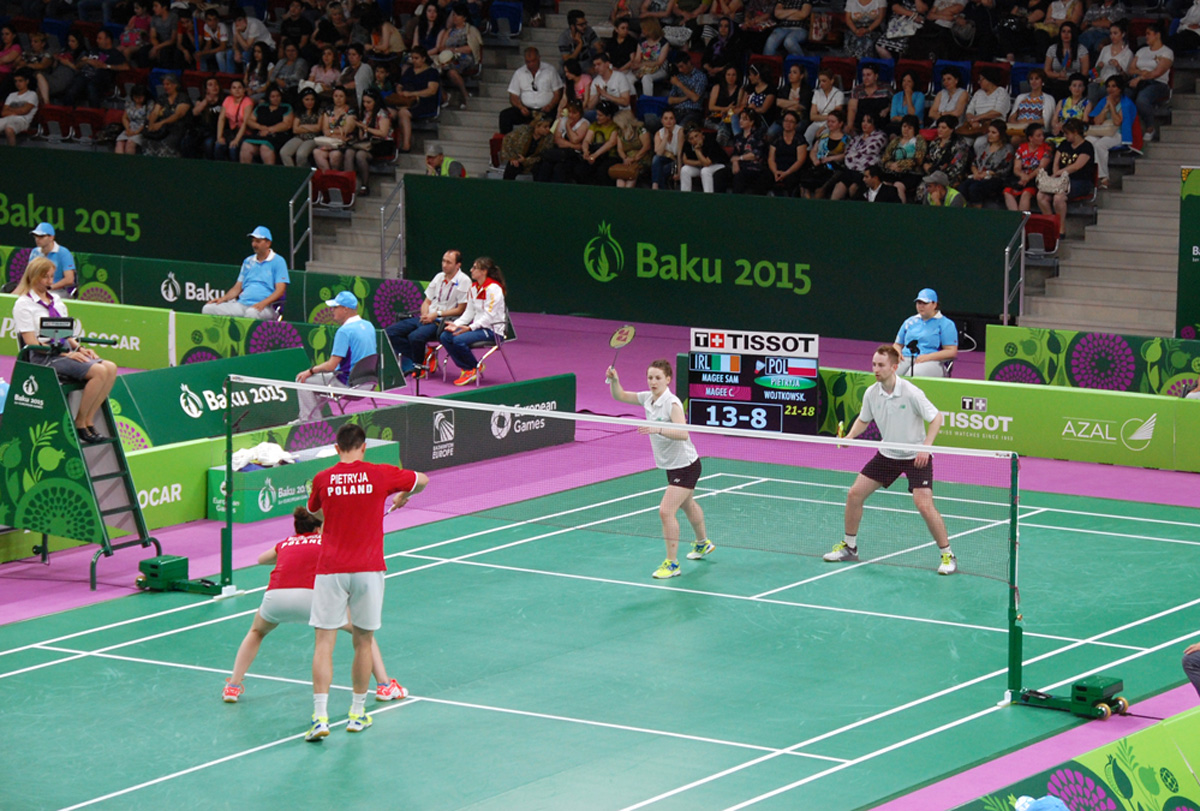 Badminton yarışlarında ¼ final mərhələsi başlayıb (FOTO)
