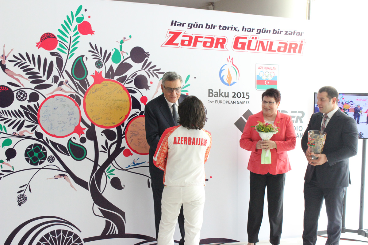 Milli Olimpiya Komitəsində Avropa Oyunlarının qalibləri ilə görüş keçirilib (FOTO)
