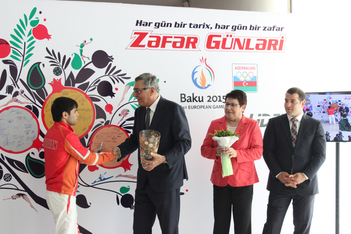 Milli Olimpiya Komitəsində Avropa Oyunlarının qalibləri ilə görüş keçirilib (FOTO)