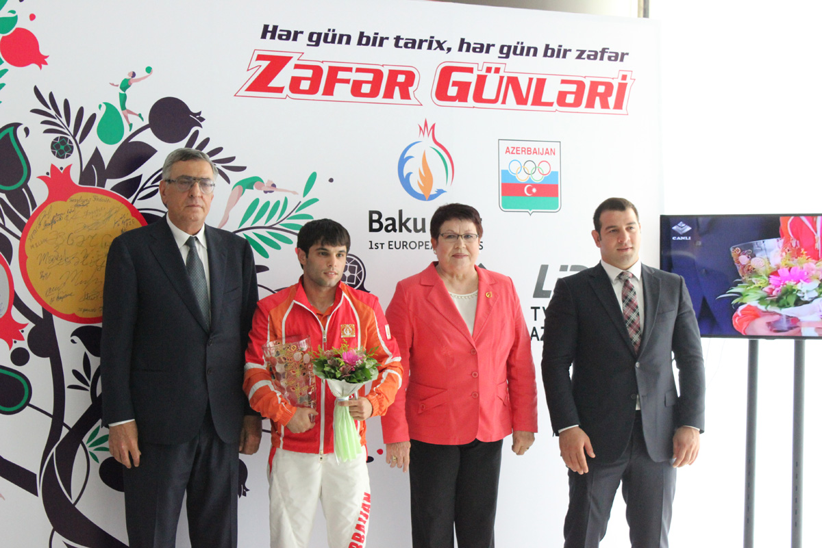Milli Olimpiya Komitəsində Avropa Oyunlarının qalibləri ilə görüş keçirilib (FOTO)