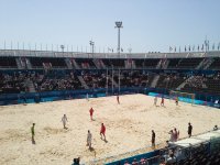 Kişilər arasında çimərlik futbolunda final mərhələsi başlayıb (FOTO)