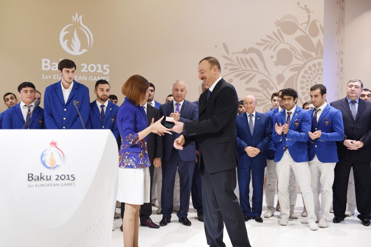 Birinci Avropa Oyunlarının təşkilində böyük xidmətlərinə görə Mehriban Əliyeva “Heydər Əliyev” ordeni ilə təltif edilib (FOTO)